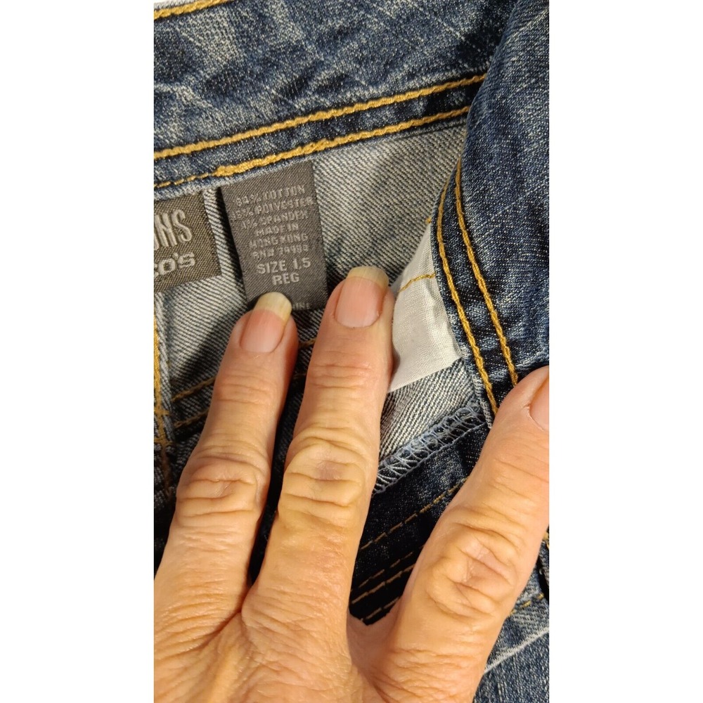 Additions By Chico's Womans Jeans Size 1.5 Medium Blue Straight Leg Mid Rise - Picture 6 of 8